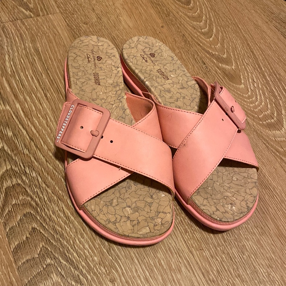 Pink Clarks Cloud Steppers sz 8